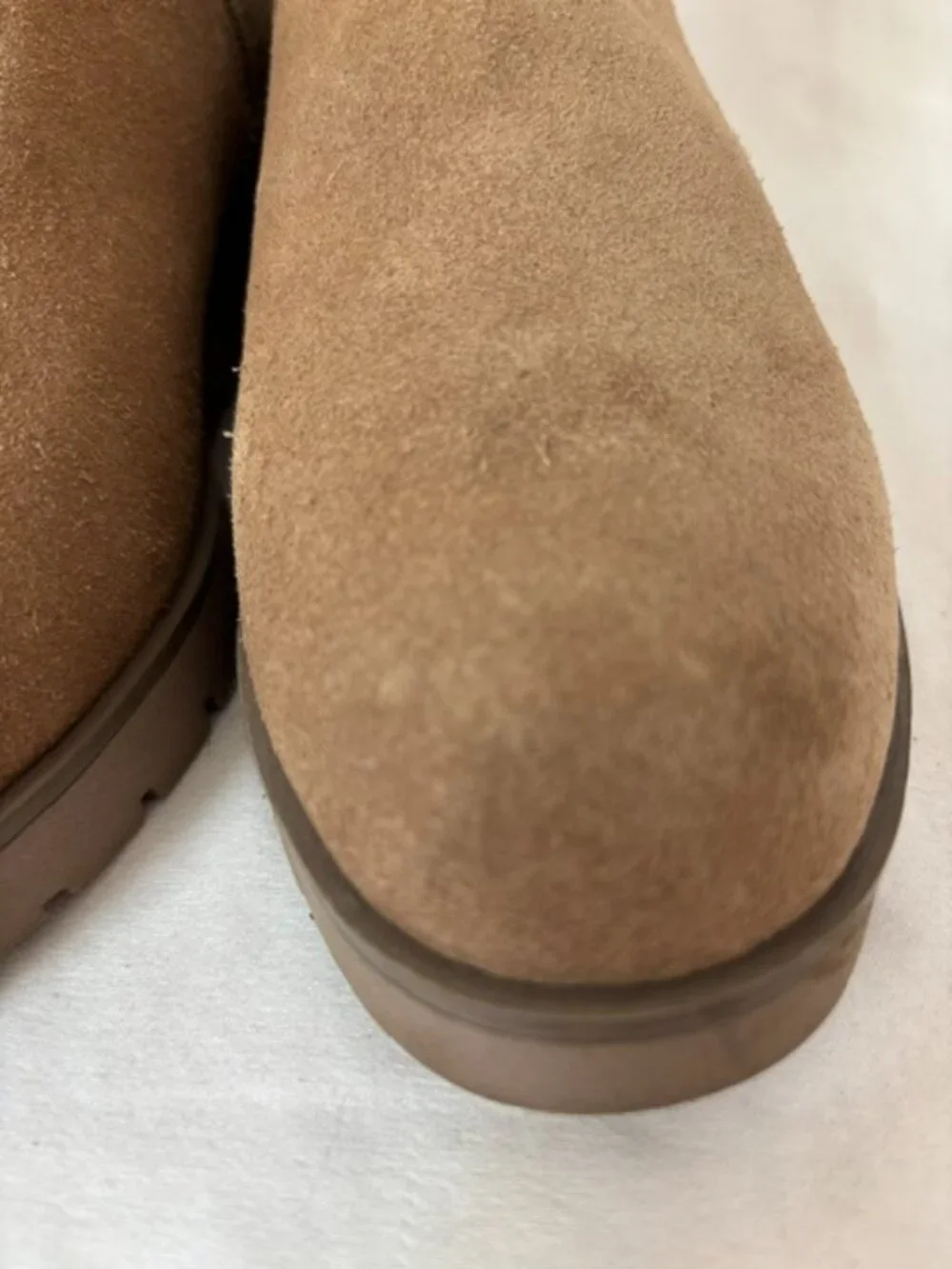 Rockport Dania Camel Suede Wedge Ankle Boot Women's Size 9
